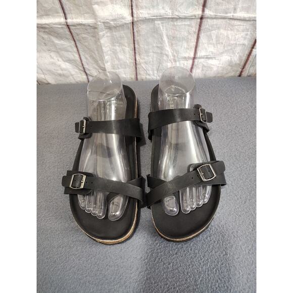 Torrid Strappy Sandals Womens Size 10 Black Criss Cross Gladiator Buckle Boho - Picture 1 of 7